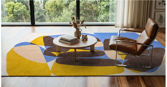 Tapis moderne tissé plat ROCKY