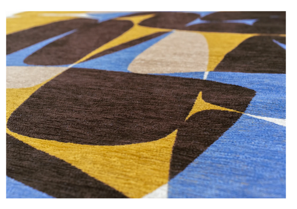 Tapis moderne tissé plat ROCKY