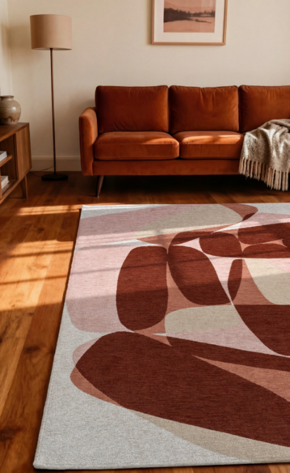 Tapis moderne tissé plat ROCKY