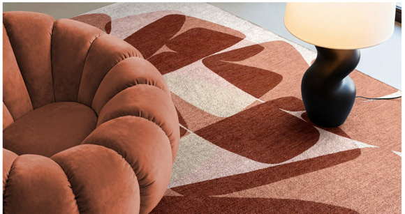 Tapis moderne tissé plat ROCKY