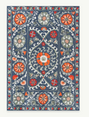 Tapis style orient tissé plat TABRY