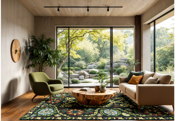 Tapis style orient tissé plat TABRY