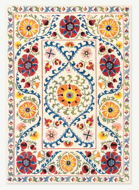 Tapis style orient tissé plat TABRY