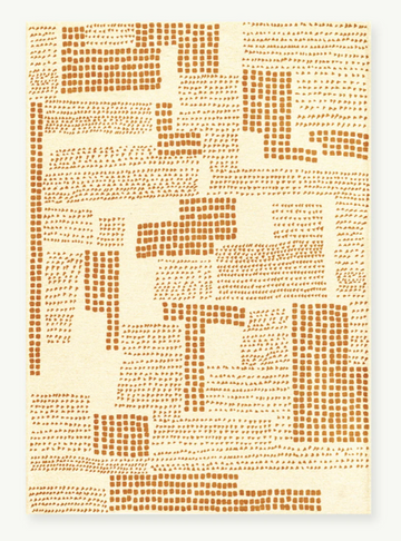 Tapis moderne tissé plat TERRACE