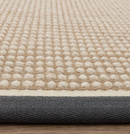 Tapis de salon moderne laine et jute ROKA