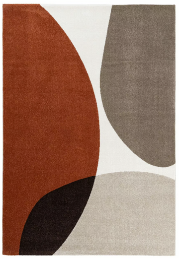 Tapis moderne tissé plat BUBBLE