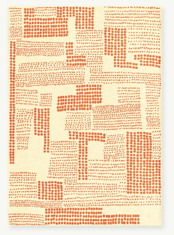 Tapis moderne tissé plat TERRACE