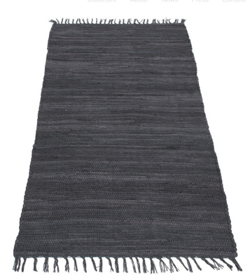 Tapis moderne à franges en coton NOUBA