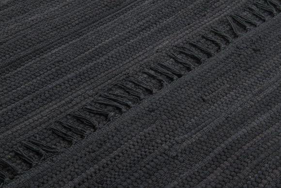 Tapis moderne à franges en coton NOUBA