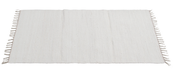 Tapis moderne à franges en coton NOUBA