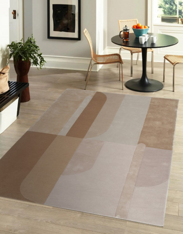 Tapis moderne tufté main laine et viscose RICHMOND - 0