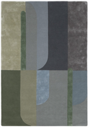Tapis moderne tufté main laine et viscose RICHMOND-9
