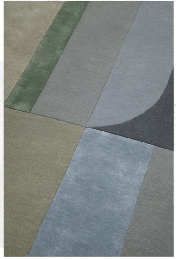 Tapis moderne tufté main laine et viscose RICHMOND