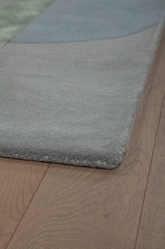 Tapis moderne tufté main laine et viscose RICHMOND