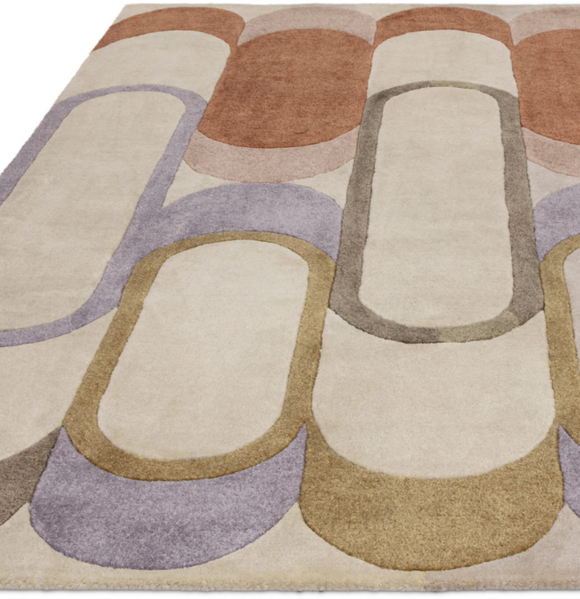 Tapis de salon moderne style rétro MOTA