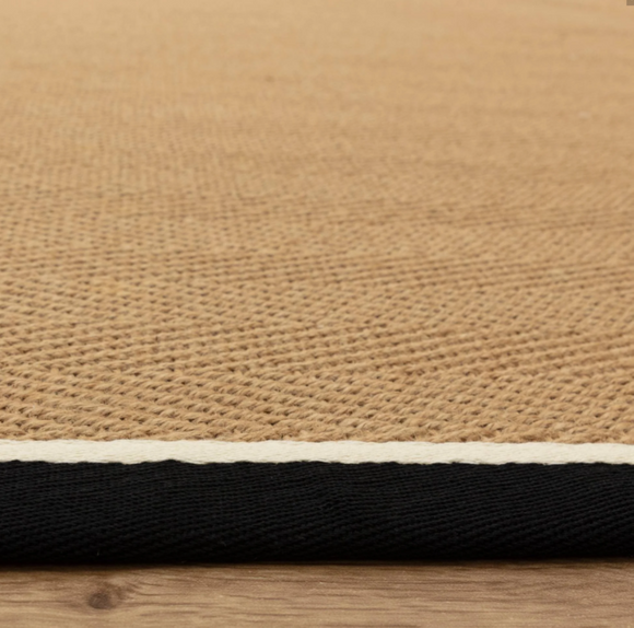 Tapis chambre et salon en jute moderne DORO