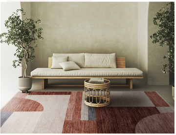 Tapis moderne tissé plat MIRATONA - 0