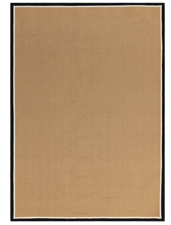 Tapis chambre et salon en jute moderne DORO