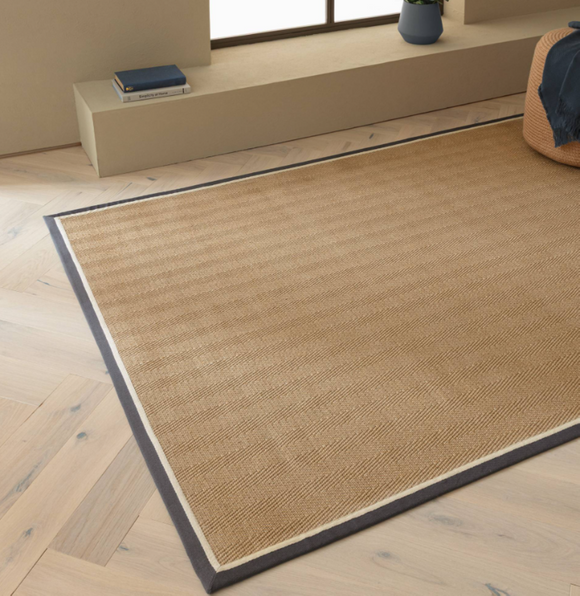 Tapis chambre et salon en jute moderne DORO