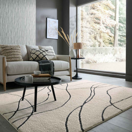 Tapis de chambre et salon tissé plat BROOK