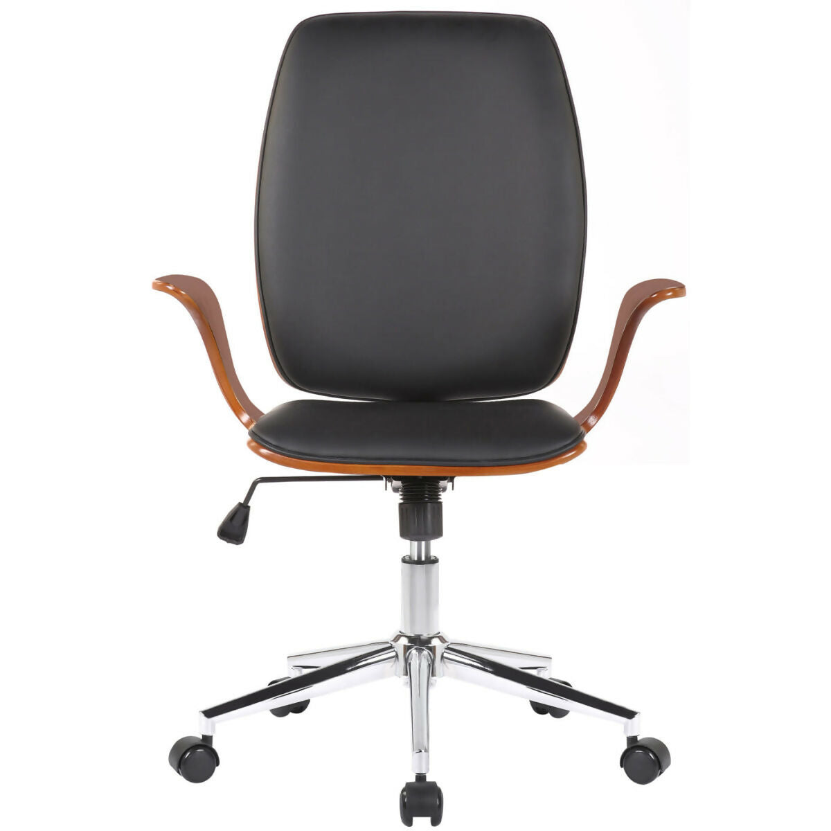 Burbank office chair - Walnut - Black
