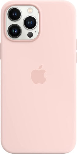 Coque apple en silicone avec magsafe pour iphone 13 pro max - rose citron