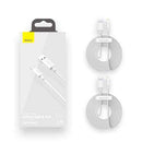 Baseus Lightning Simple Wisdom cable (2pcs/set) 2.4A 1.5m White (TZCALZJ-02)