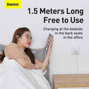 Baseus Lightning Simple Wisdom cable (2pcs/set) 2.4A 1.5m White (TZCALZJ-02)