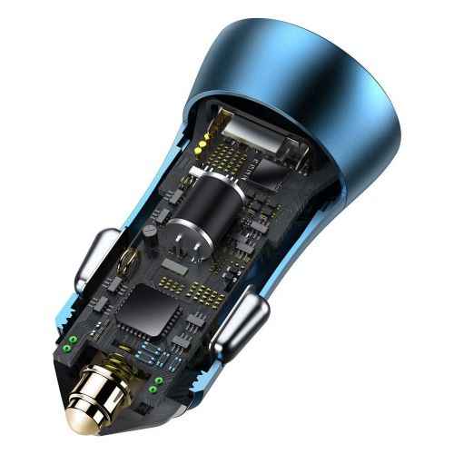 Baseus Golden Contactor Pro Car charger+ cable Lightning 1m