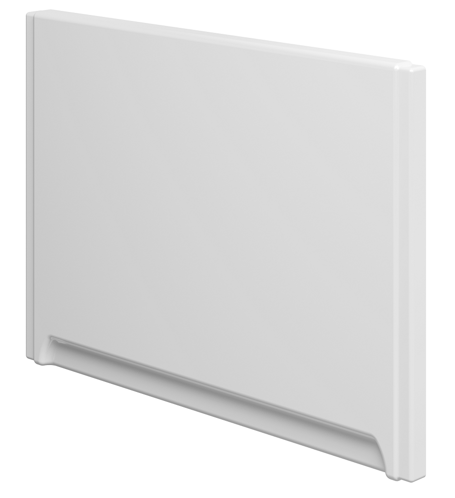 Tablier de baignoire latéral universel 80x57 cm en acrylique blanc - Clicktofournisseur.com