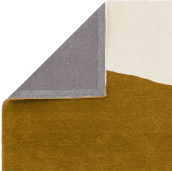 Tapis tufté main en laine moka