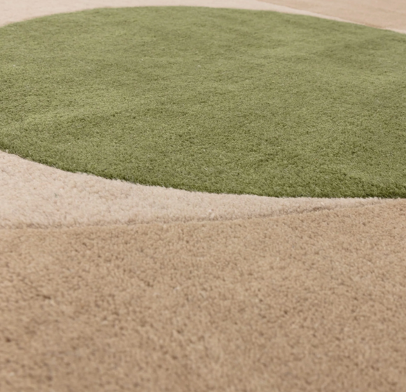 Tapis tufté main en laine mango