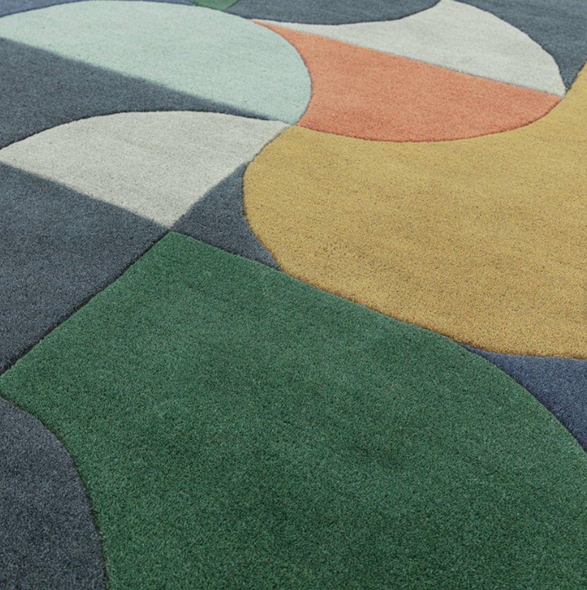 Tapis tufté main en laine sepal