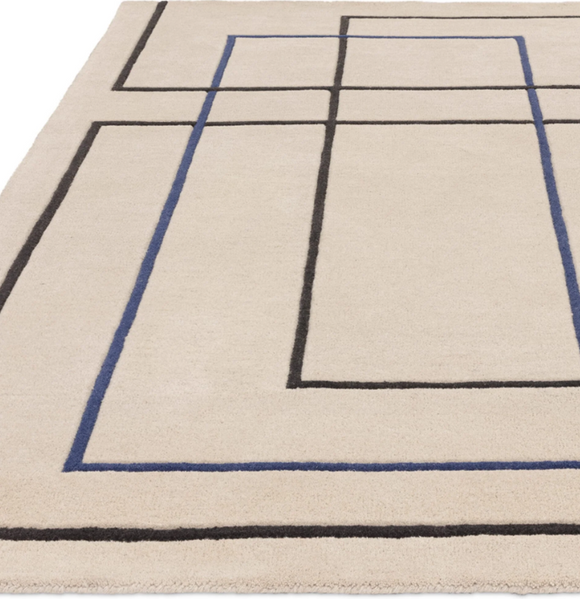 Tapis tufté main en laine CONTOUR