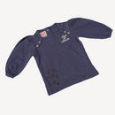 Tout 1 monde t shirt manches longues layette fille 6-18 mois burylon - Clicktofournisseur.com