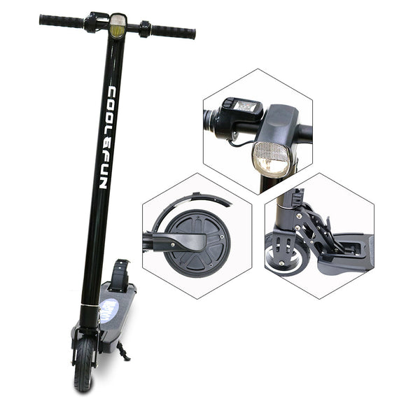 Trottinette électrique cool&fun ultra légère et pliable noir+ - Clicktofournisseur.com