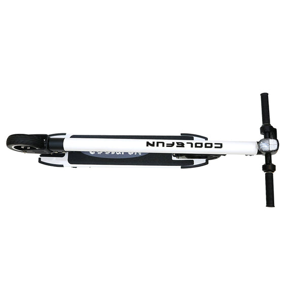 Trottinette électrique cool&fun ultra légère et pliable blanc - Clicktofournisseur.com