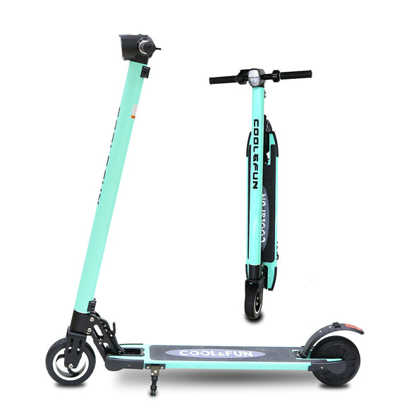 Trottinette électrique cool&fun ultra légère et pliable vert - Clicktofournisseur.com