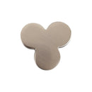 Bouton de meuble TREFLE, Finition zamak nickel mat