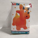 Retour client Ecost LUDI 90023 Balle rebondissante Dinosaure Springer, Orange