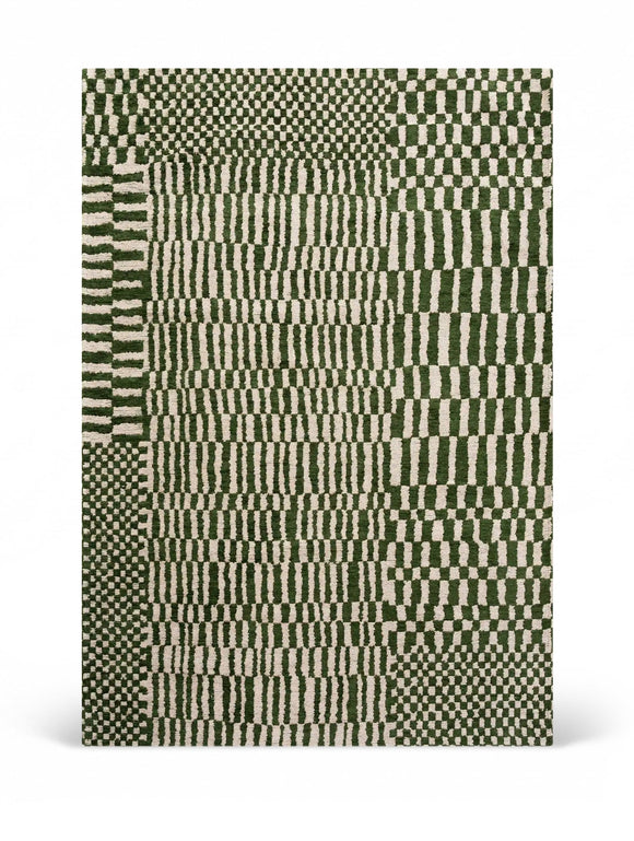 Tapis tissé plat moderne BERBER STRUCTURES