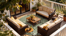 Tapis tissé plat moderne BERBER STRUCTURES-40
