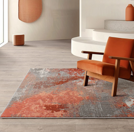 Tapis tissé plat moderne VOLCANO