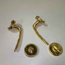 Retour client Ecost HOPPE 3066806 Poignée Roissy sur rosace ronde, laiton poli, bouton WC,