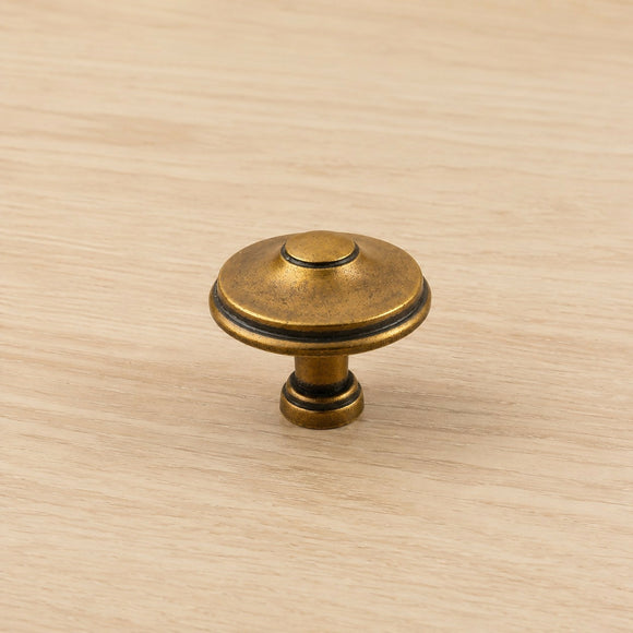 Bouton de meuble LYONNAIS, Finition zamak patiné