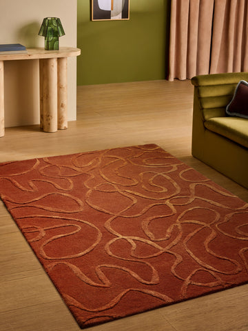 Tapis tufté main en laine SHIFT - 0