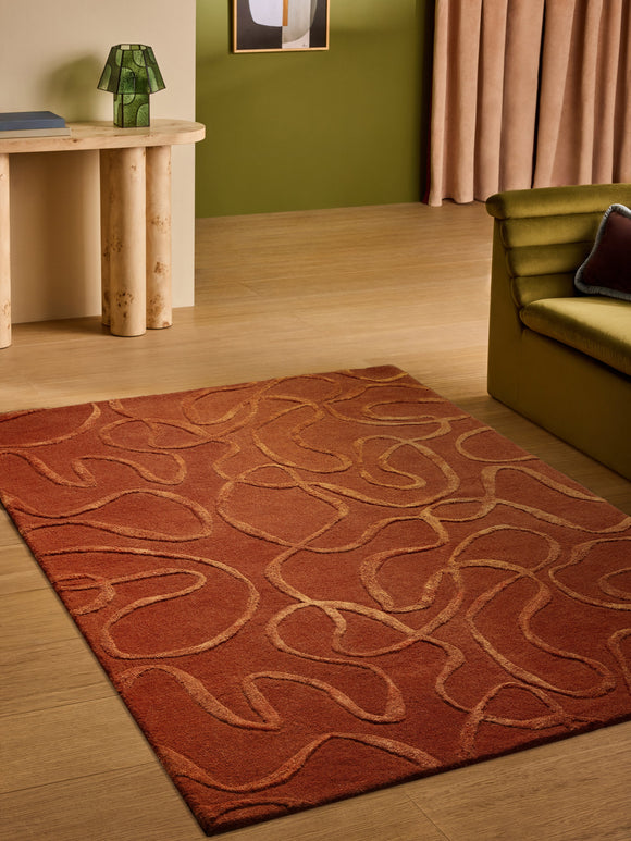 Tapis tufté main en laine SHIFT