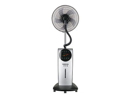 Ventilateur brumisateur d'air 2 en 1 avec réservoir : 31l et minuterie 90w gris noir - Clicktofournisseur.com