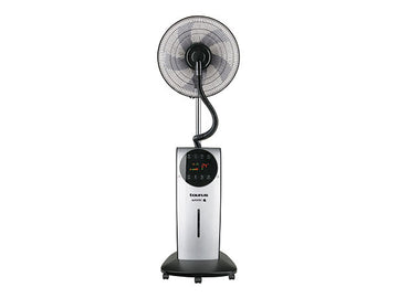 Ventilateur brumisateur d'air 2 en 1 avec réservoir : 31l et minuterie 90w gris noir - Clicktofournisseur.com