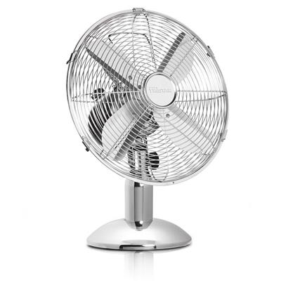 Ventilateur de table avec 3 vitesses et oscille à 85 degrés 35w gris - Clicktofournisseur.com